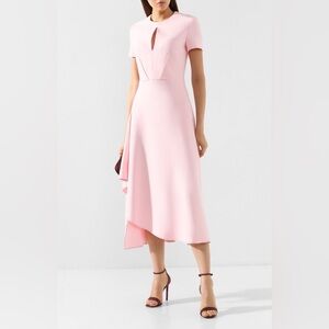 ROLAND MOURET
Ardmore Panelle Asymmetric Crepe Midi Dress UK size 10